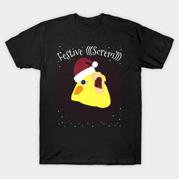 FESTIVE SCREM - cockatiel T-Shirt by FandomizedRose